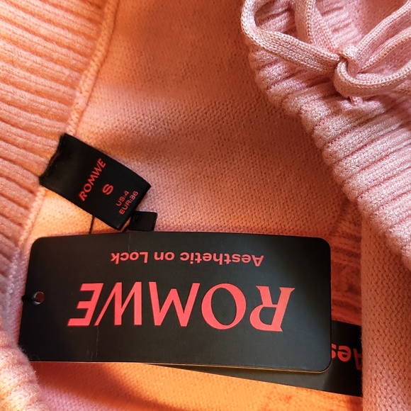 Romwe Pink Knit Mini Skirt - Picture 3 of 3